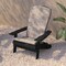 Flash Furniture Black Folding Adirondack Chairs-Cream Cushions, 2PK 2-JJ-C14505-CSNCR-BLK-GG - alternate 5
